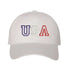 White baseball hat with USA embroidered in red, white, and blue - DSY Lifestyle