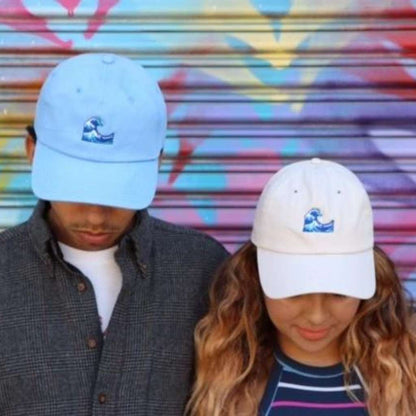 Models wearing baseball hat with wave embroidered - DSY Lifestyle