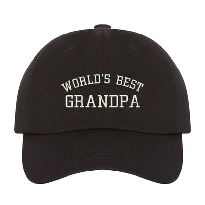 Worlds Best Grandpa Black Baseball Cap - DSY Lifestyle