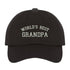 Worlds Best Grandpa Black Baseball Cap - DSY Lifestyle