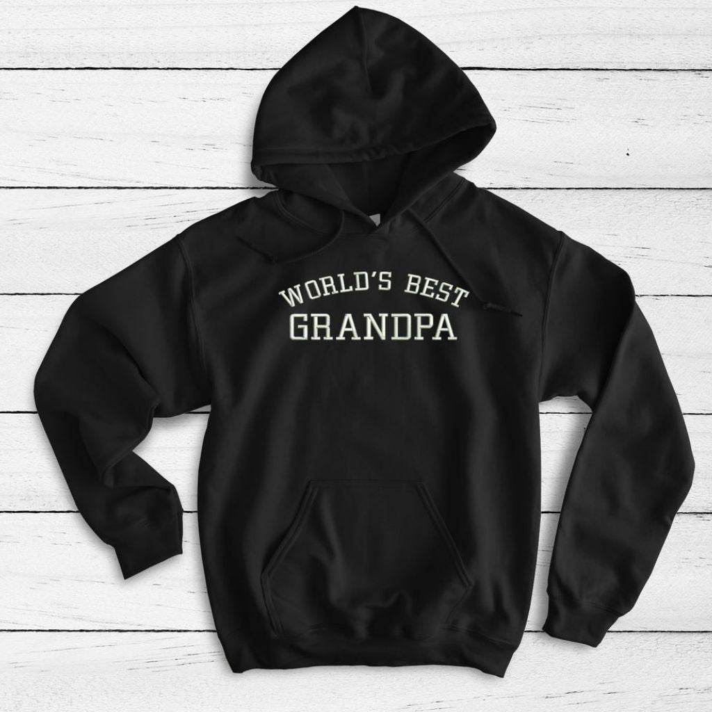 Black hoodie sweatshirt with world&