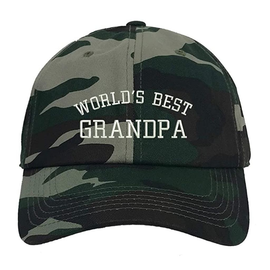Worlds Best Grandpa Camo  Baseball Cap - DSY Lifestyle
