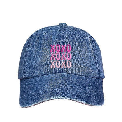 XOXO Light Denim embroidered Baseball Hat - DSY Lifestyle