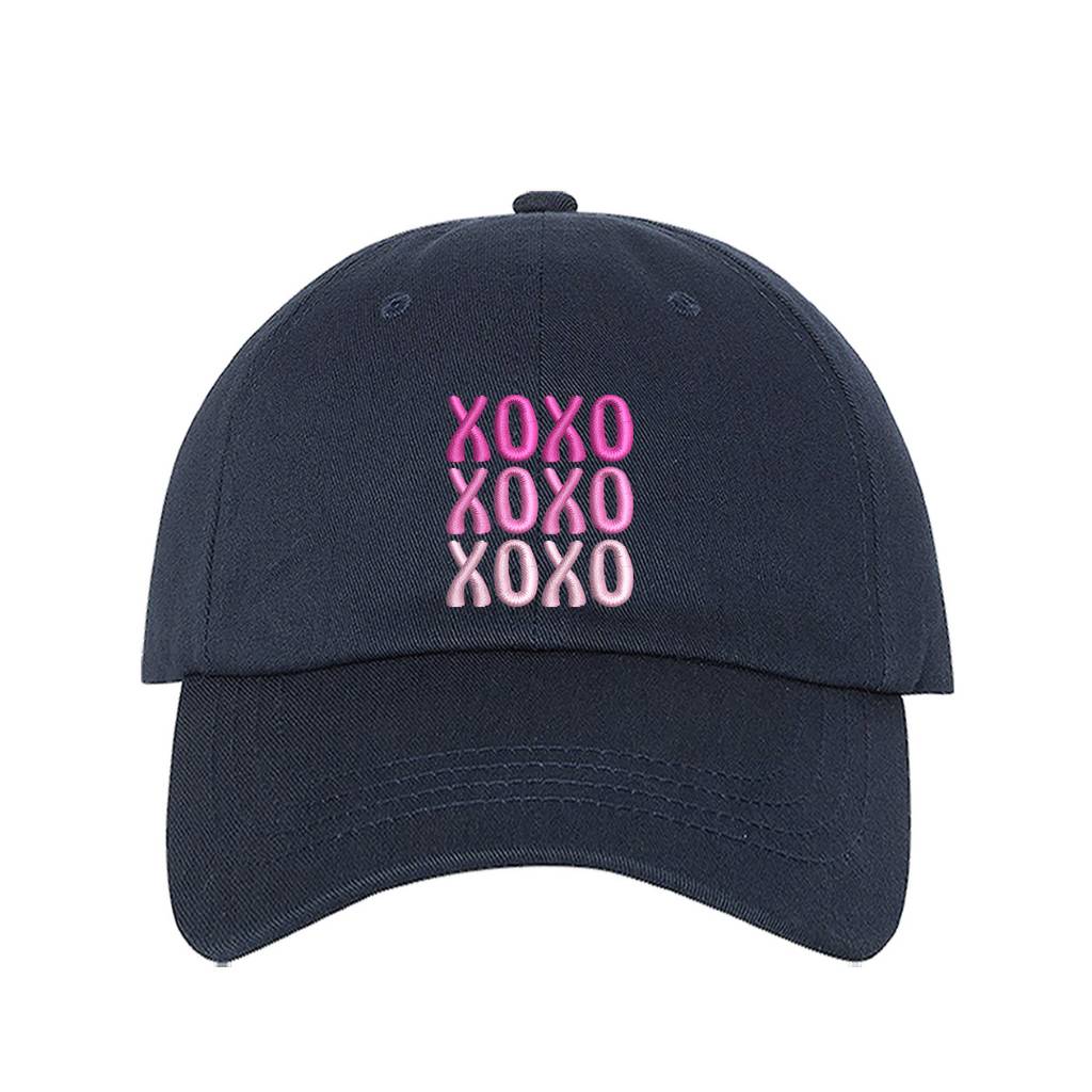 XOXO Navy embroidered Baseball Hat - DSY Lifestyle