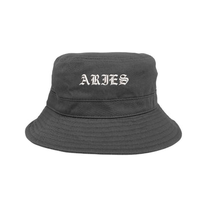 Embroidered aries on gray bucket hat - DSY Lifestyle