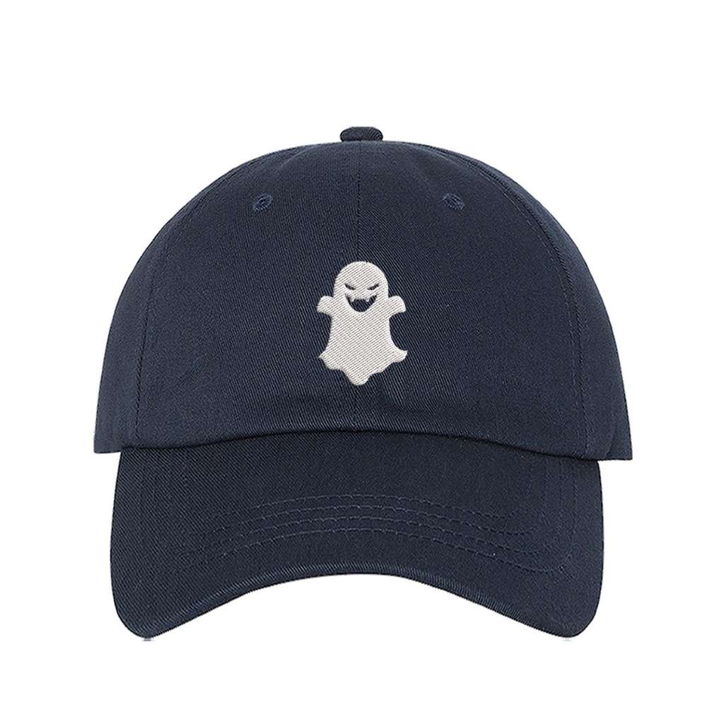 Embroidered ghost on navy baseball hat - DSY Lifestyle