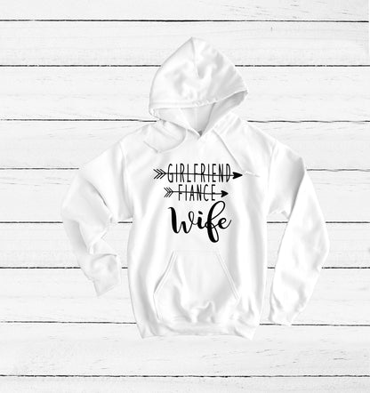 WIFE Fiance -Husband Fiance  Hoodie Set